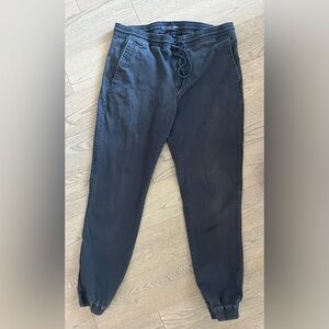 Men's U.S. Polo Assn. Navy Blue Denim Joggers in size L